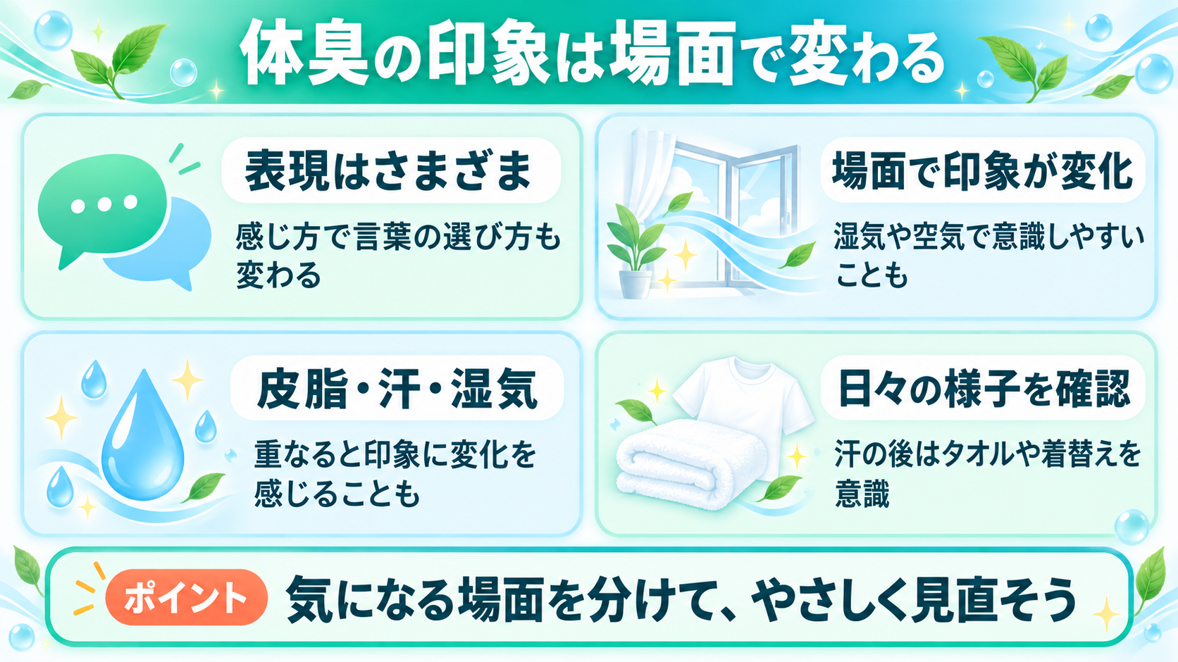 チーズやマヨネーズのような体臭の印象