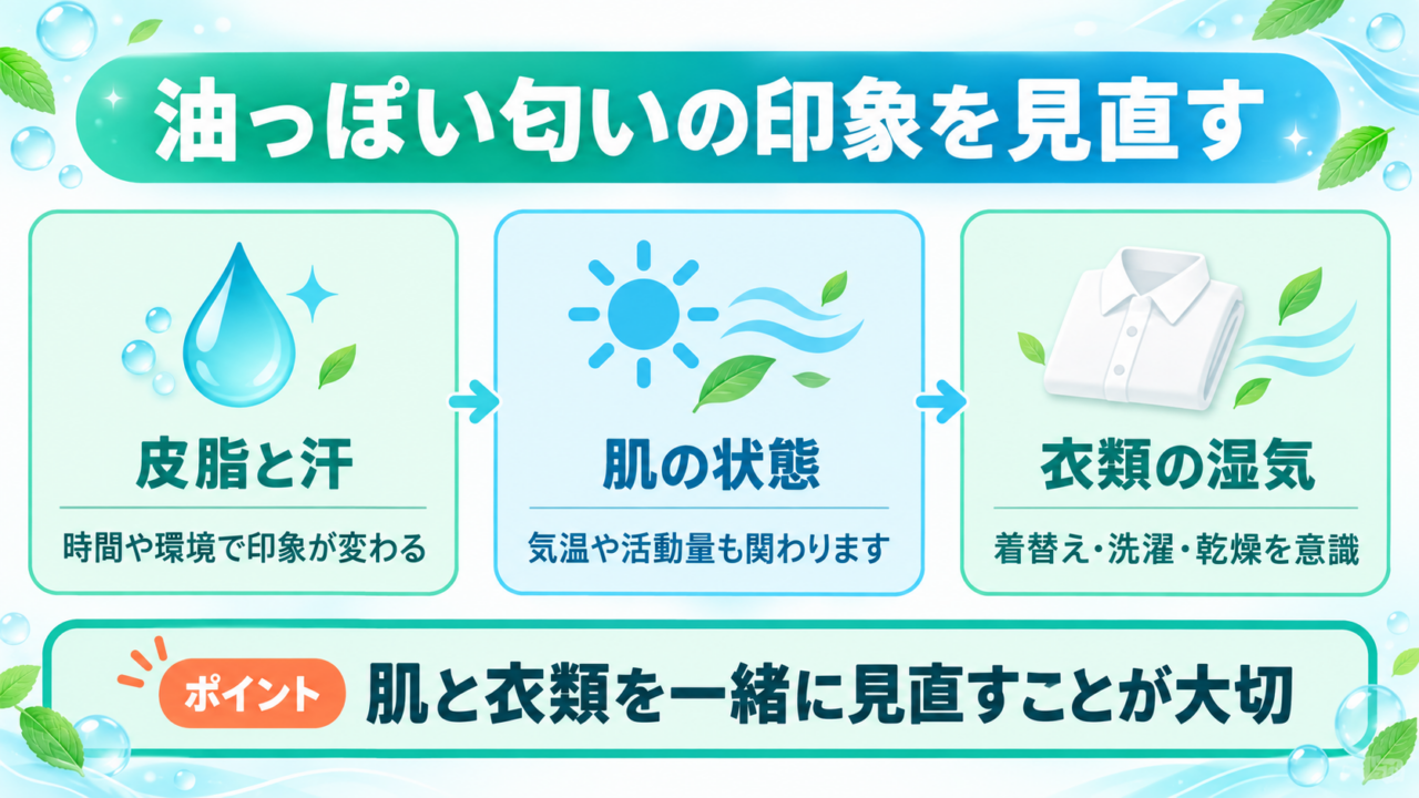 体臭が油臭いと感じる背景
