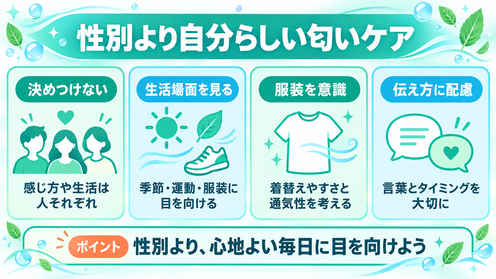 女性と男性で語られる傾向