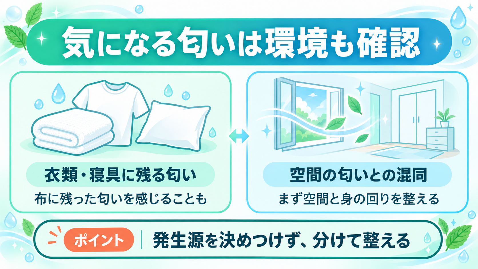 体臭がうつると感じる場面