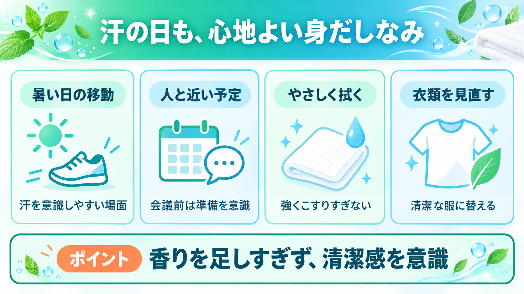 わきまわりの汗と匂いの関わり