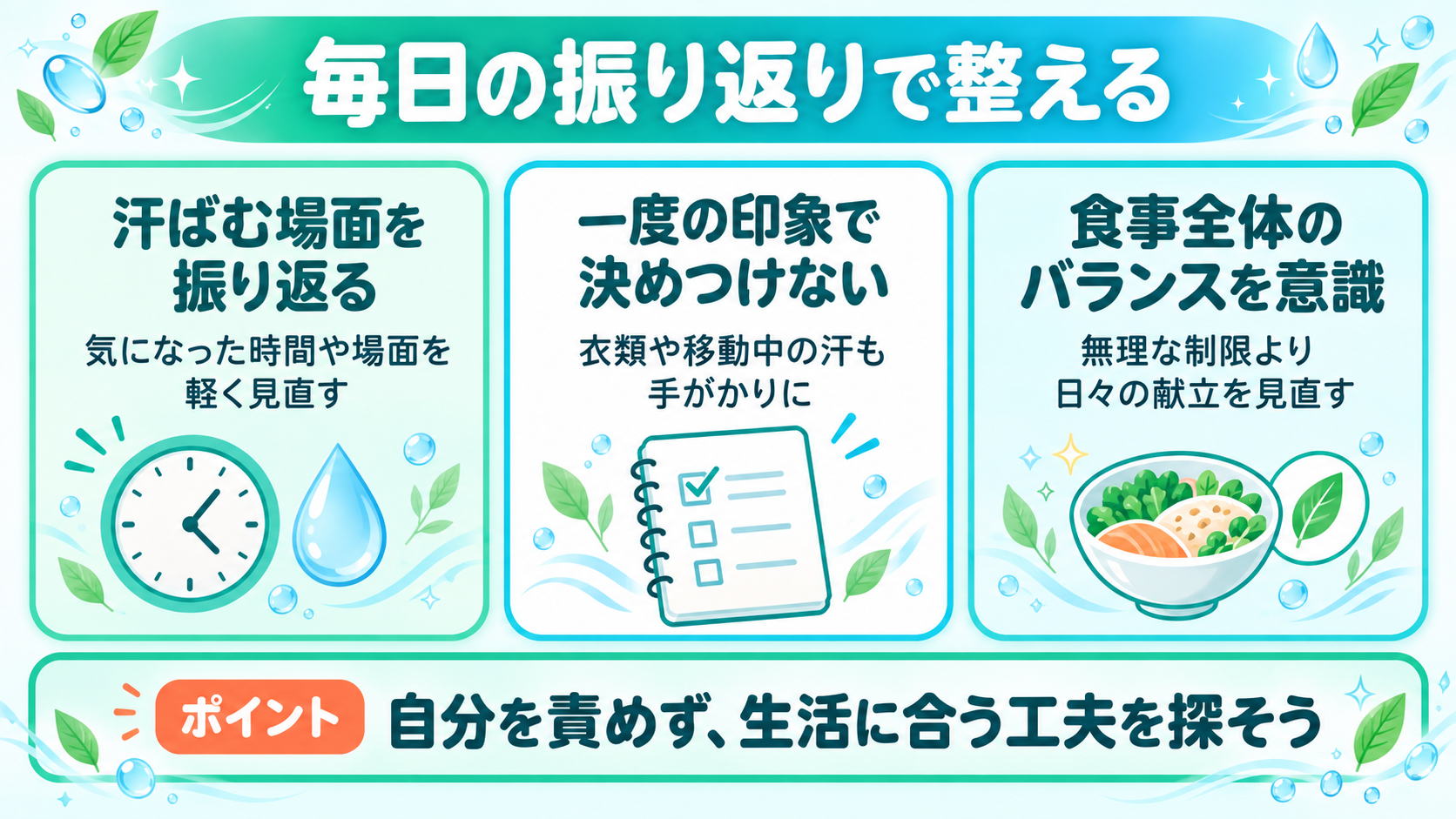 生活リズムと体臭への向き合い方