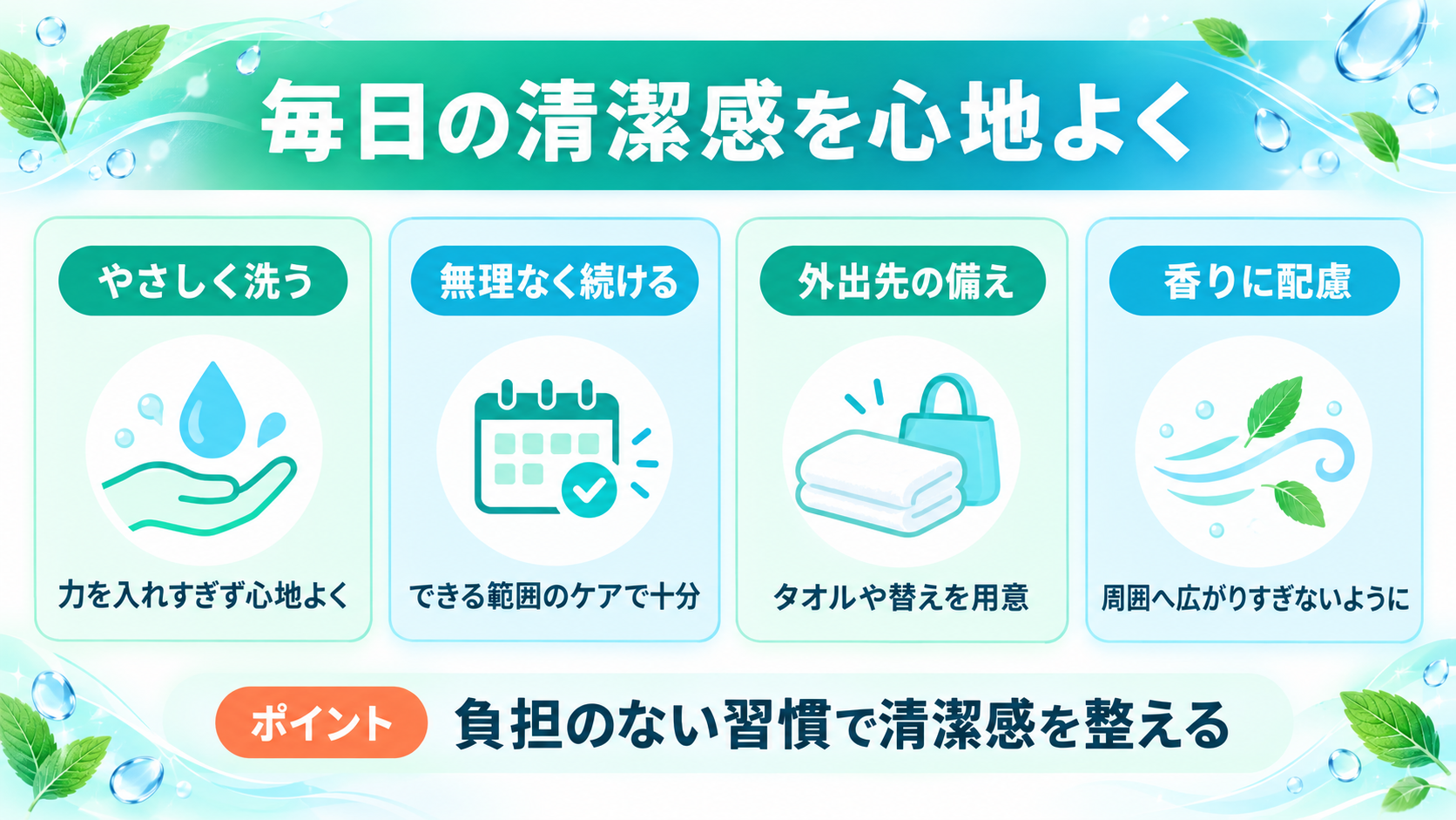 日常の身だしなみと清潔感
